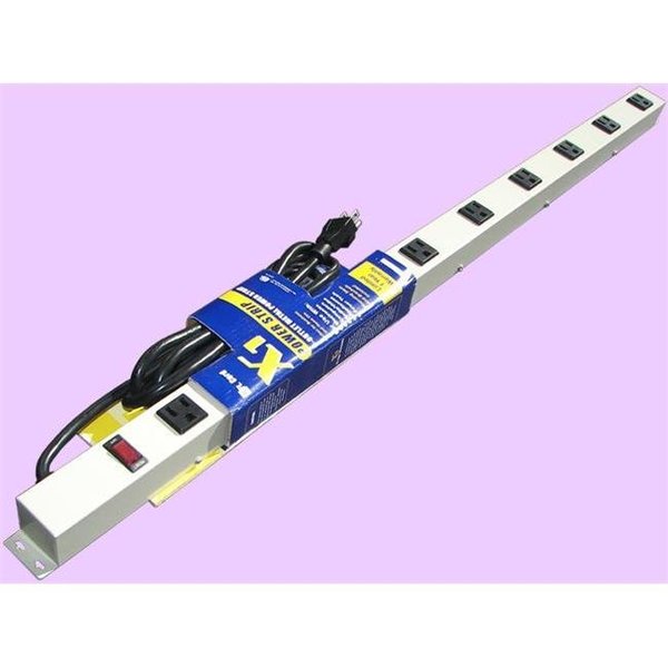 E-Dustry e-dustry EPS-3093G 36 in. 9 Outlet Metal Power Strip EPS-3093G